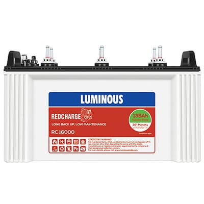 Luminous RC 16000 (135ah) tubler battery