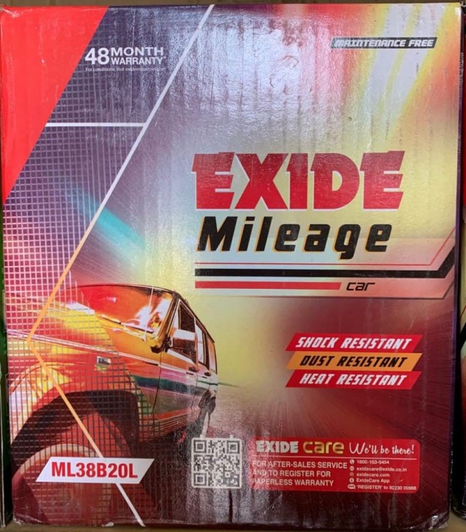 Exide Mileage ML38B20L